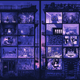28 artists, 28 quarantine interpretations. Two posters. This is the blue version.